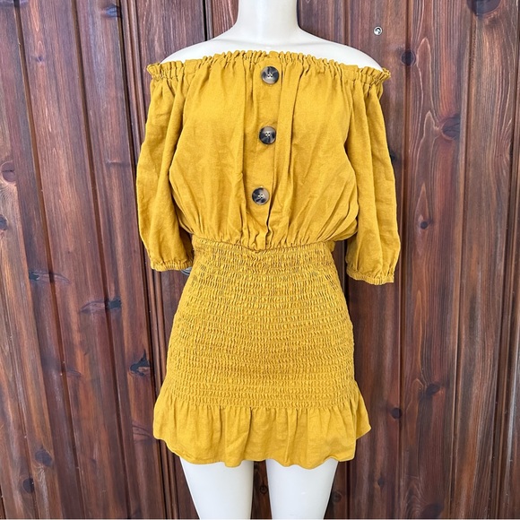 Zara Linen Mini Dress - Picture 5 of 10